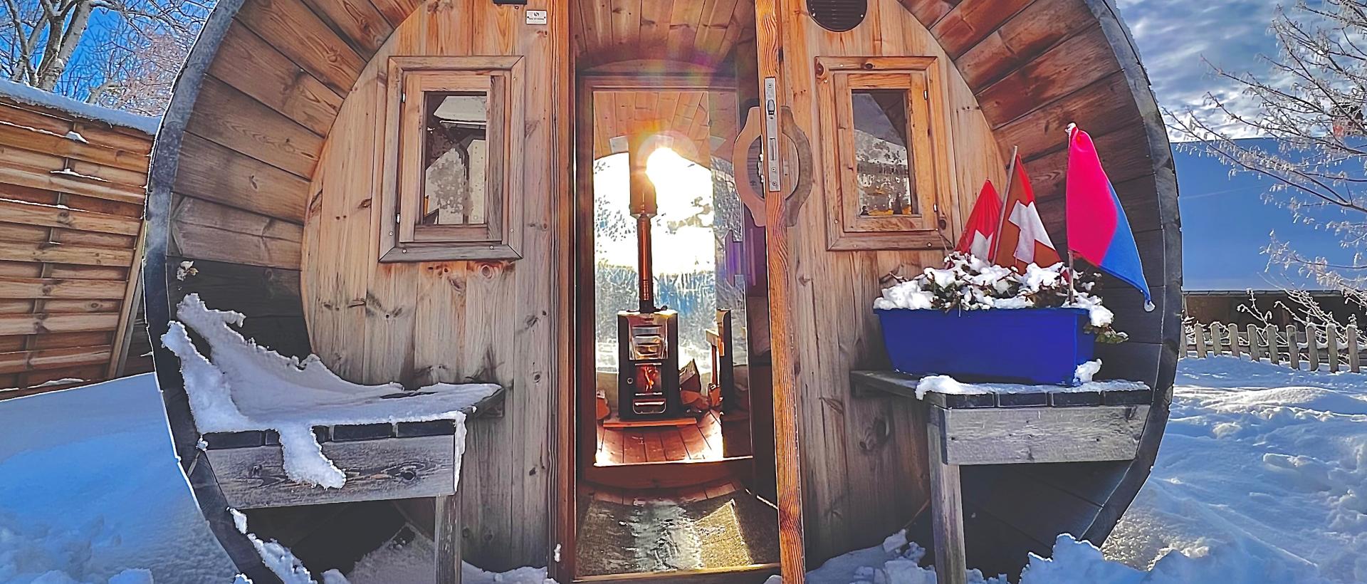 Tonneau Sauna Panoramique 2à 4 personnes