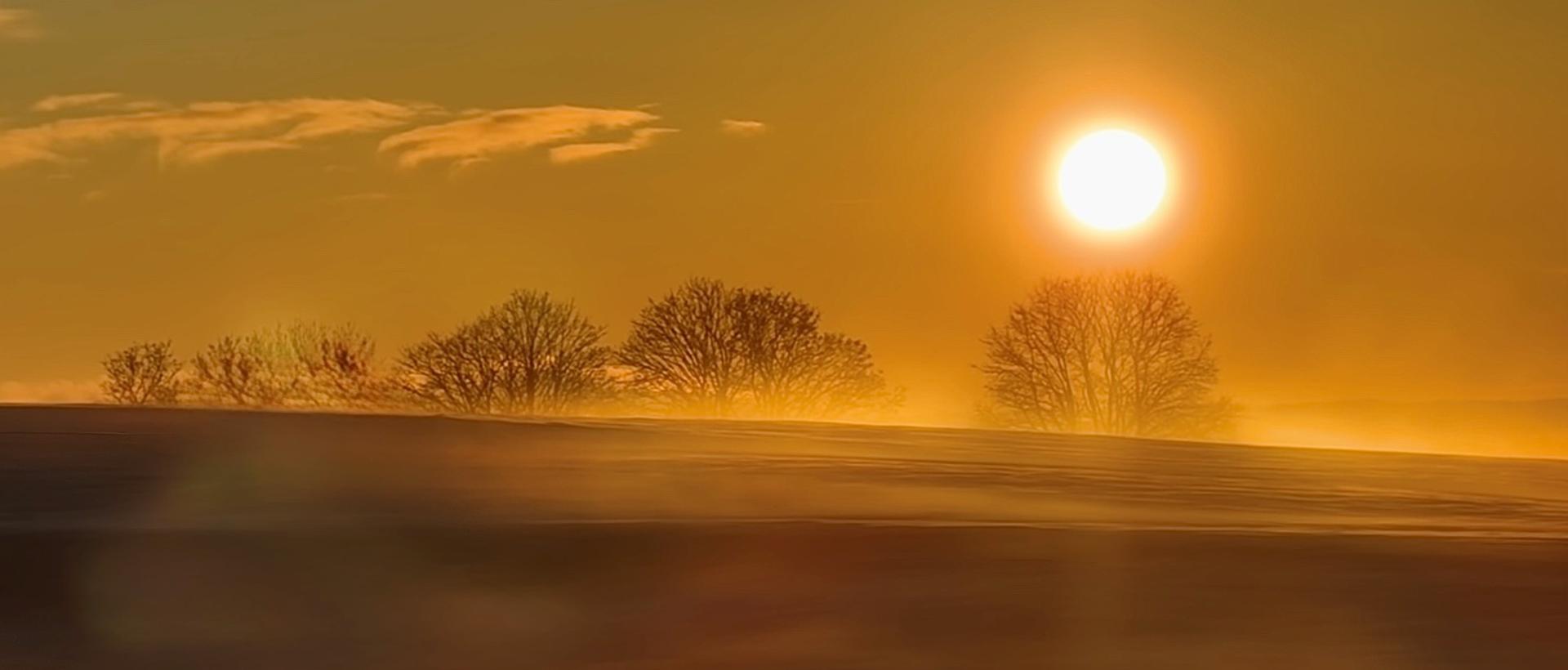 Magnifique couché de soleil aux Cernets Val de Travers