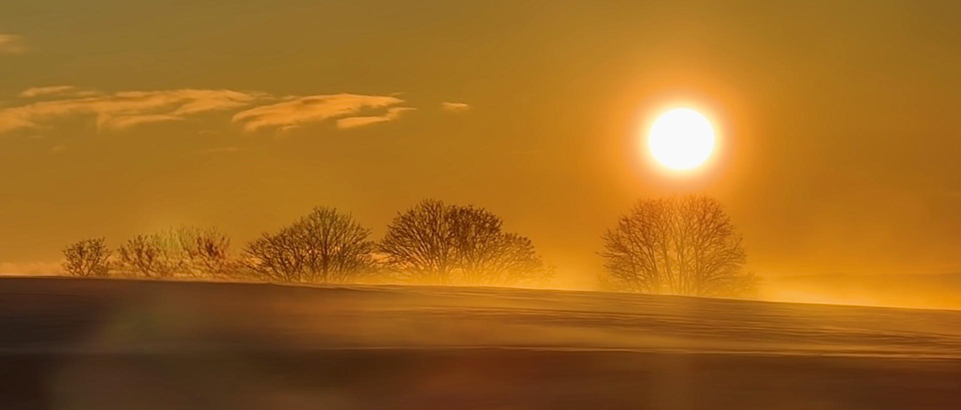 etape gtj au coucher de soleil automne 