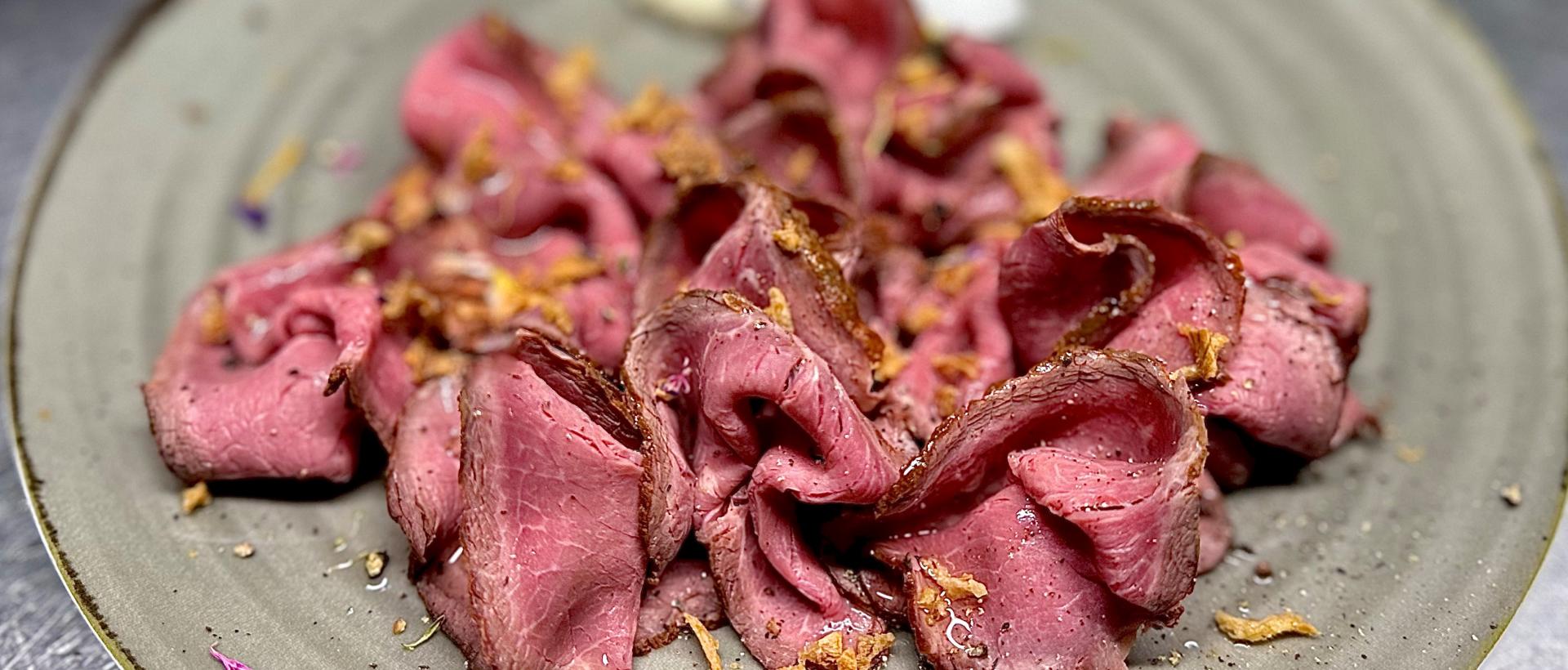 Roastbeef entrecôte cuisson à 55° uniformément