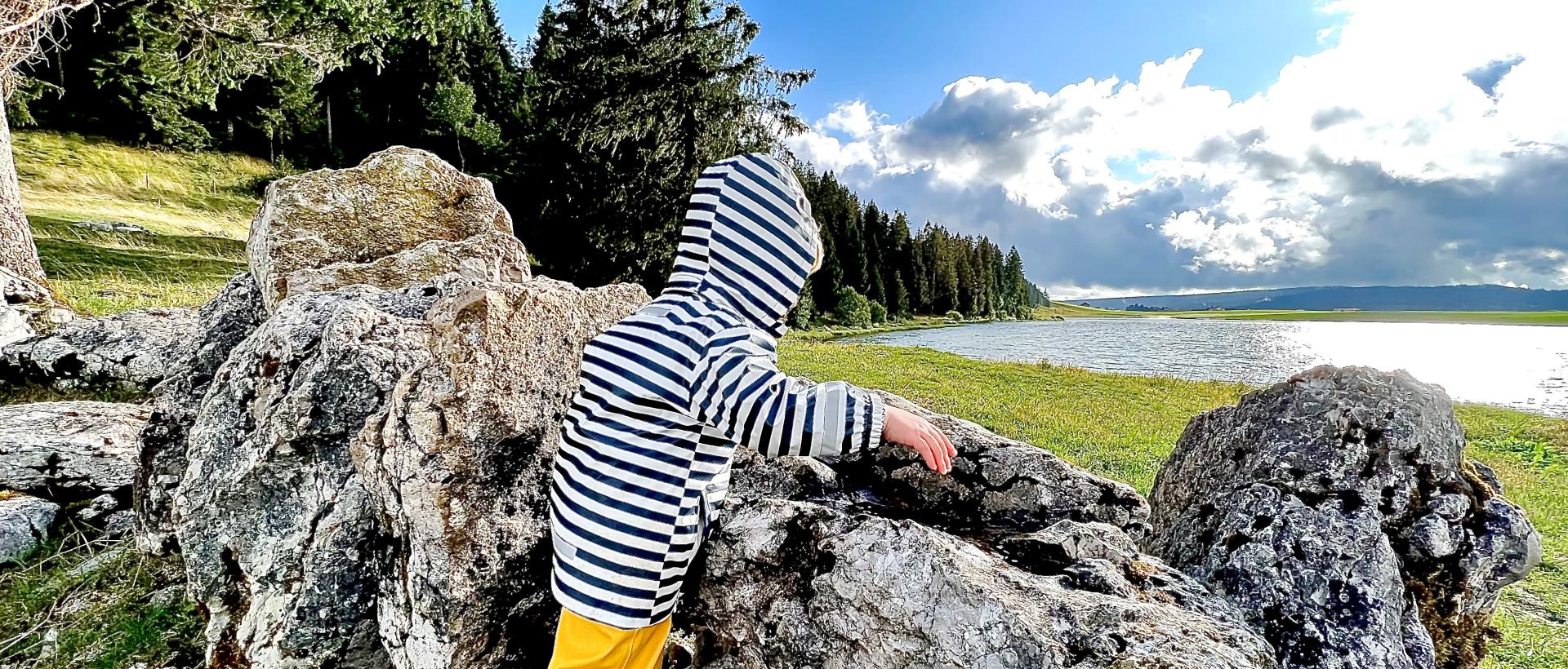 lac des tailleres famille soleil rochers printemps 