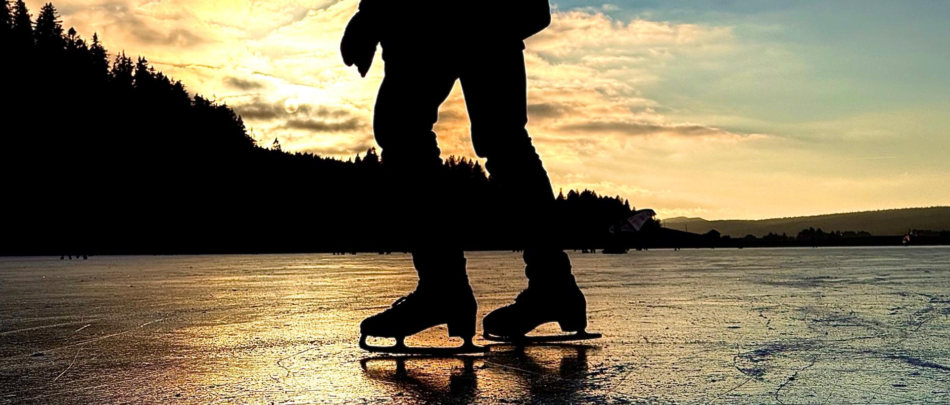 Lac des Taillères Hivers Hôtel les Cernets