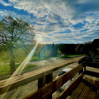 Vue depuis le balcon d'une chambre