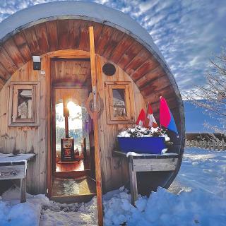 Tonneau Sauna Panoramique 2à 4 personnes