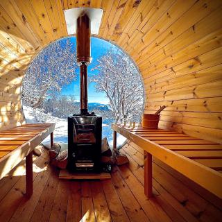 Tonneau Sauna Panoramique