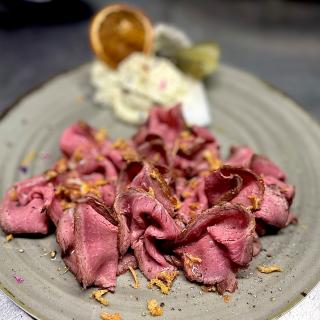 Roastbeef entrecôte cuisson à 55° uniformément