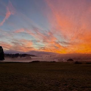 vallee de la brevine coucher de soleil 