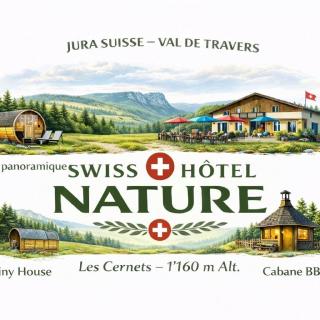Logo Hôtel Les Cernets nature Jura suisse Val de Travers