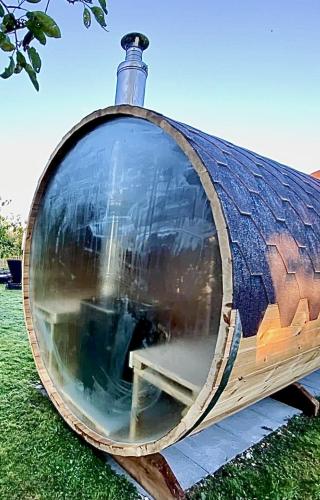 Tonneau Sauna Panoramique